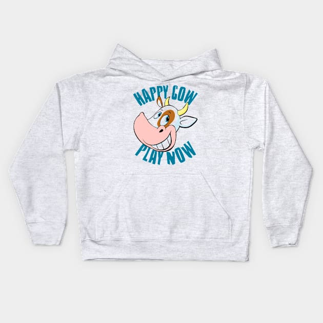 cow Kids Hoodie by Supertrooper